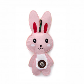 Zajac, pískacia hračka z pevnej textilnej látky, 24 cm