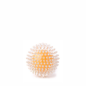 JK TPR lopta s pichliačmi žltá, odolná (gumová) hračka z termoplastickej gumy